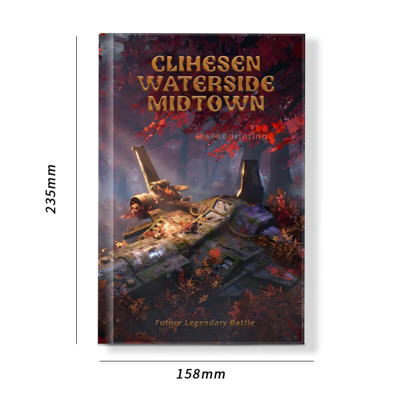 Custom Hardcover Book Printed Edges and Gold Foiling on the Cover 6