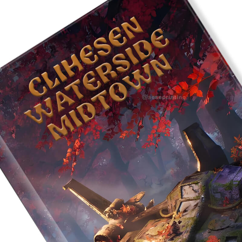 Custom Hardcover Book Printed Edges and Gold Foiling on the Cover 8