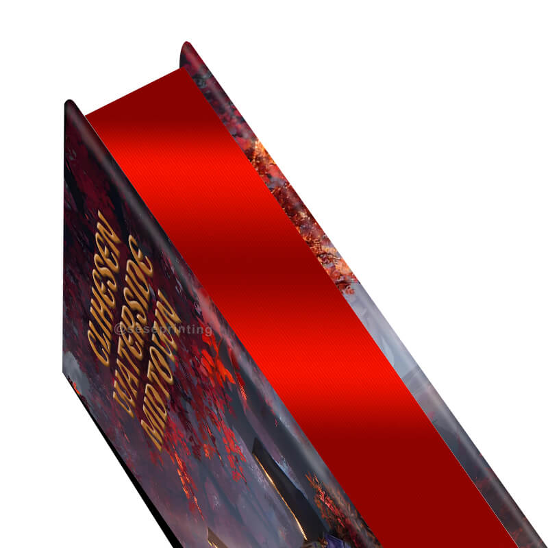 Custom Hardcover Book Printed Edges and Gold Foiling on the Cover 9