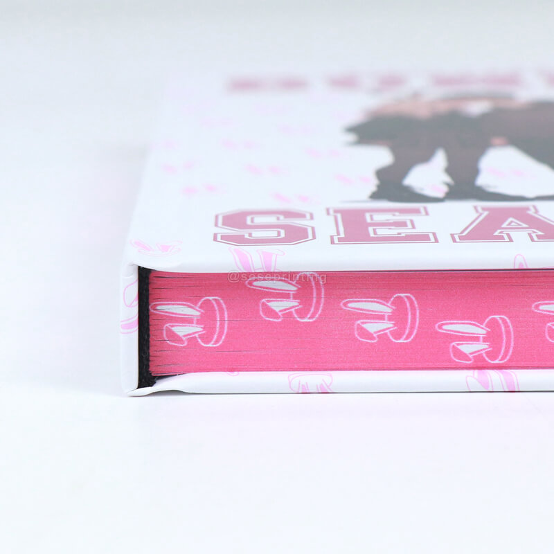 Hardcover Books Printed Special Editions with Pink Sprayed Edges 10