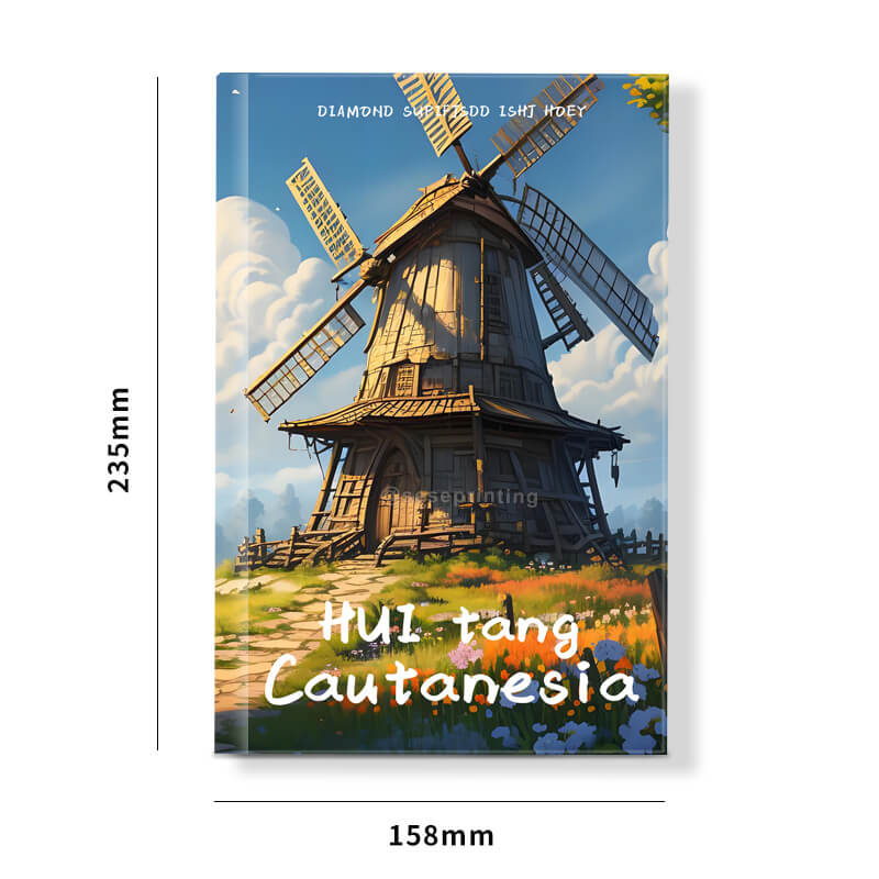 Premium Stenciled Edges Fiction Books with Custom Foil Covers 6