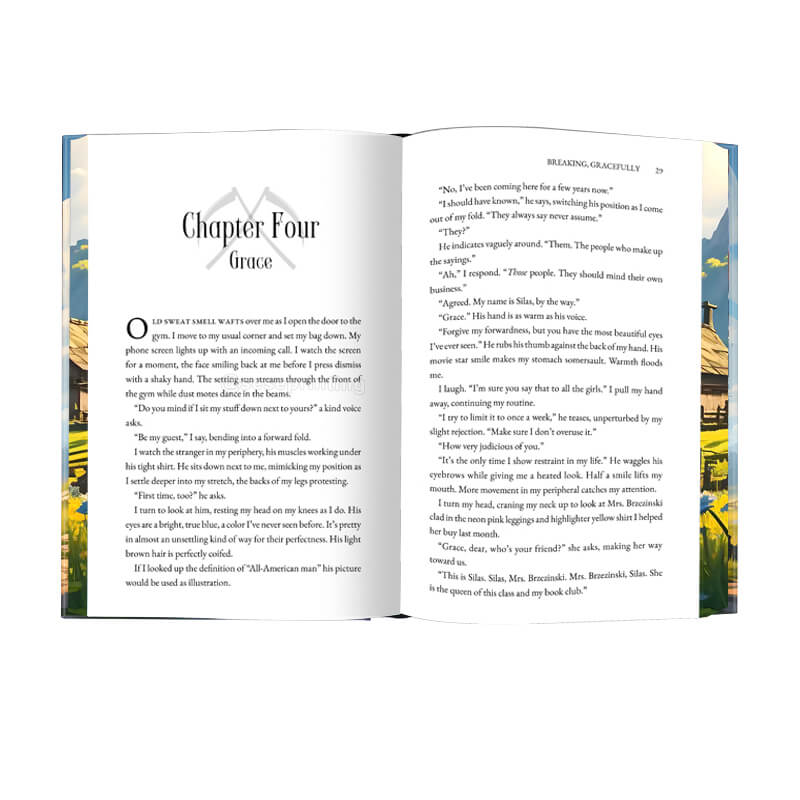 Premium Stenciled Edges Fiction Books with Custom Foil Covers 7