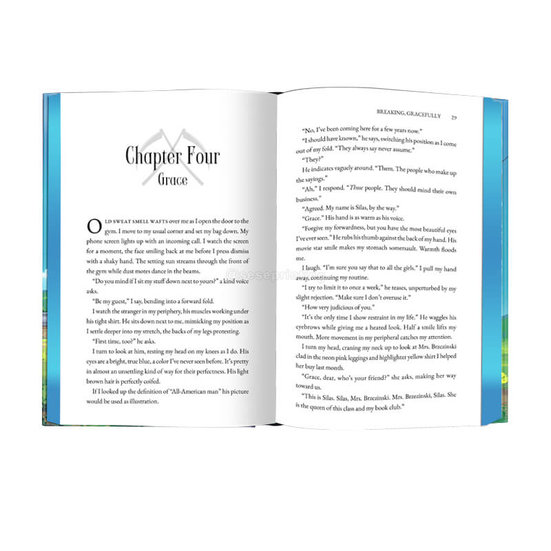 Personalized Sprayed Edge Hardcover Novels with Foil on the Cover 7