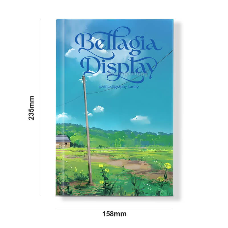 Personalized Sprayed Edge Hardcover Novels with Foil on the Cover 6