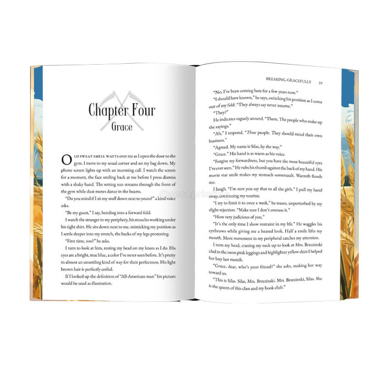 Luxury Spray Edges Hardcover Book Printing Special Edition Novel 7