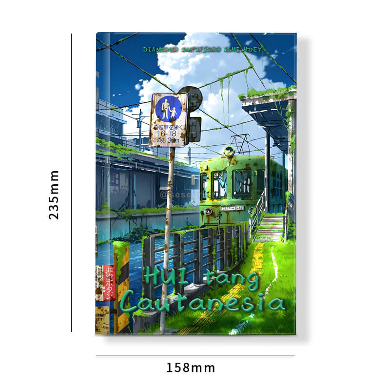 Black and White Pages Hardcover Book with Foil on Cover and Sprayed Edges 6