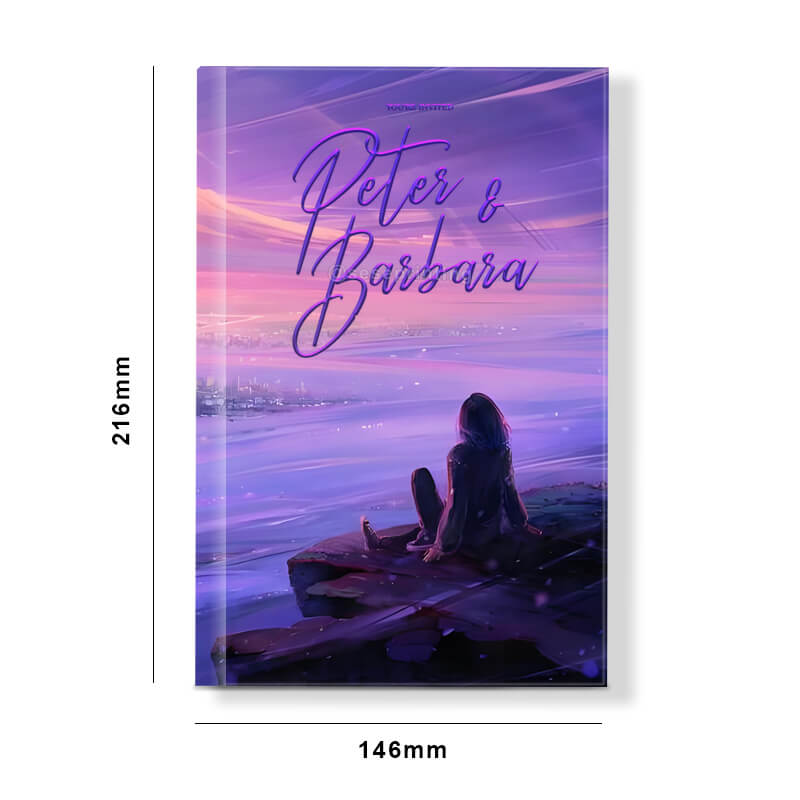 Create Romance Fiction Books with Foiling Cover and Sprayed Edges 6