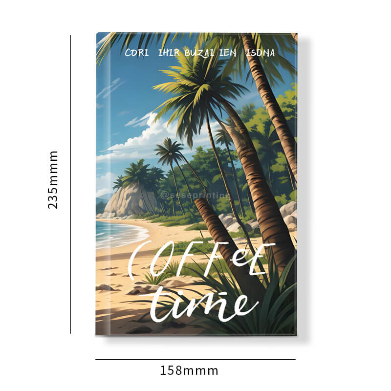 Hardcover Book with Full Color Stenciled Edges and Foil on Cover 6