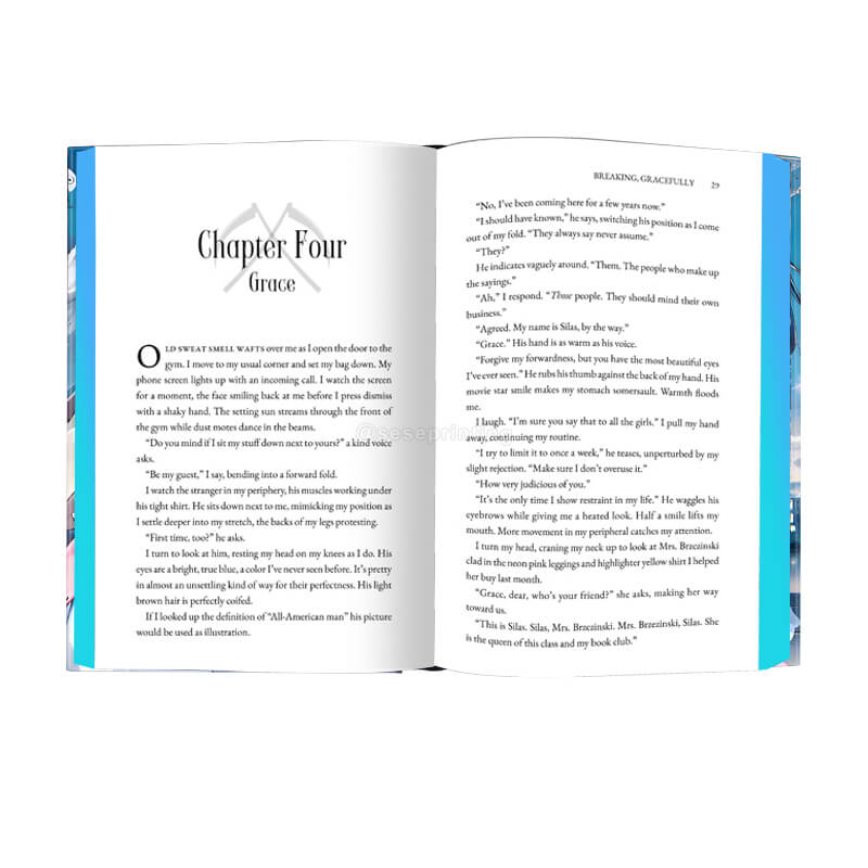 Special Edition Hardback Book with Custom Full Color Sprayed Edges 7