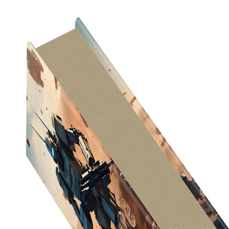 Hardcover Book with Foil Words on the Cover and Sprayed Edges 9