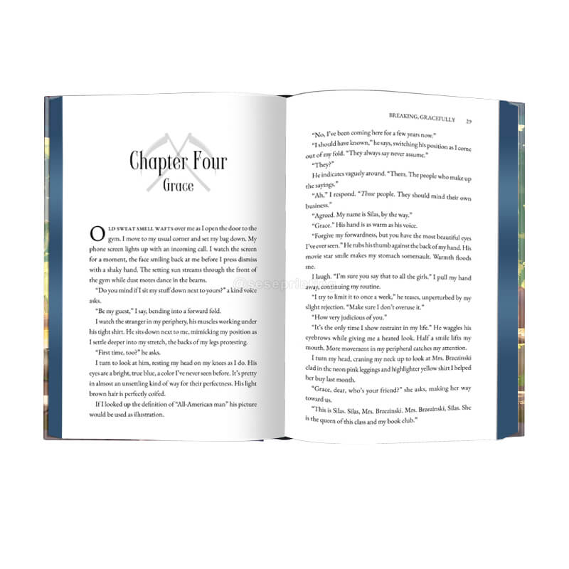 Black and White Interior Hardback Book with Foiling Covers and Sprayed Edges 7