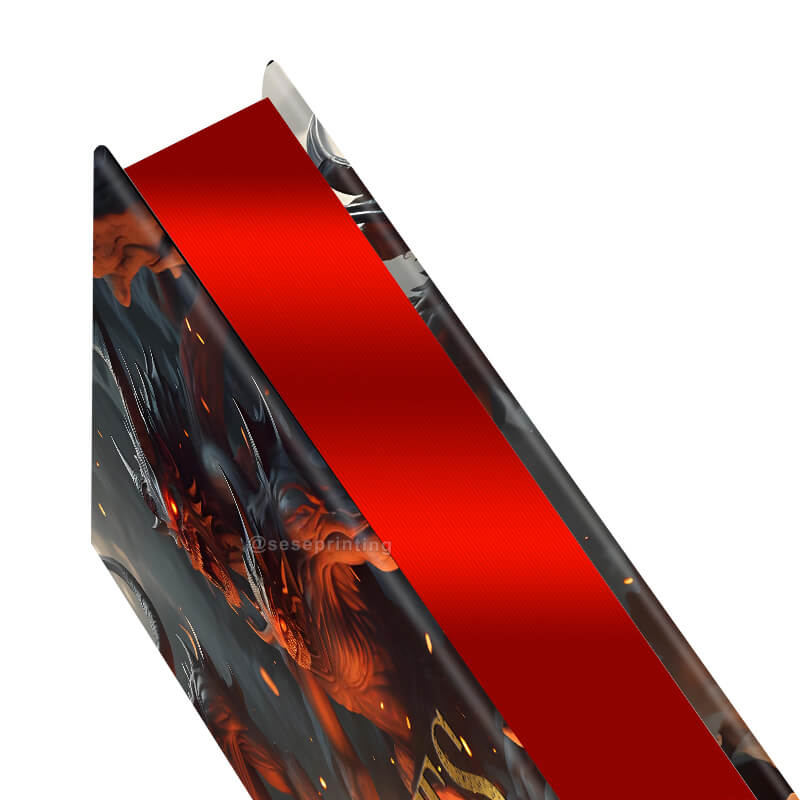 Gold Foil Stamping Hardcover Book Printed with Custom Sprayed Edges 9