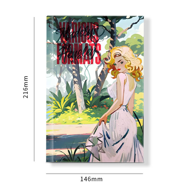 Sewn Binding Novel Printing with Foil on Cover and Sprayed Edges 6