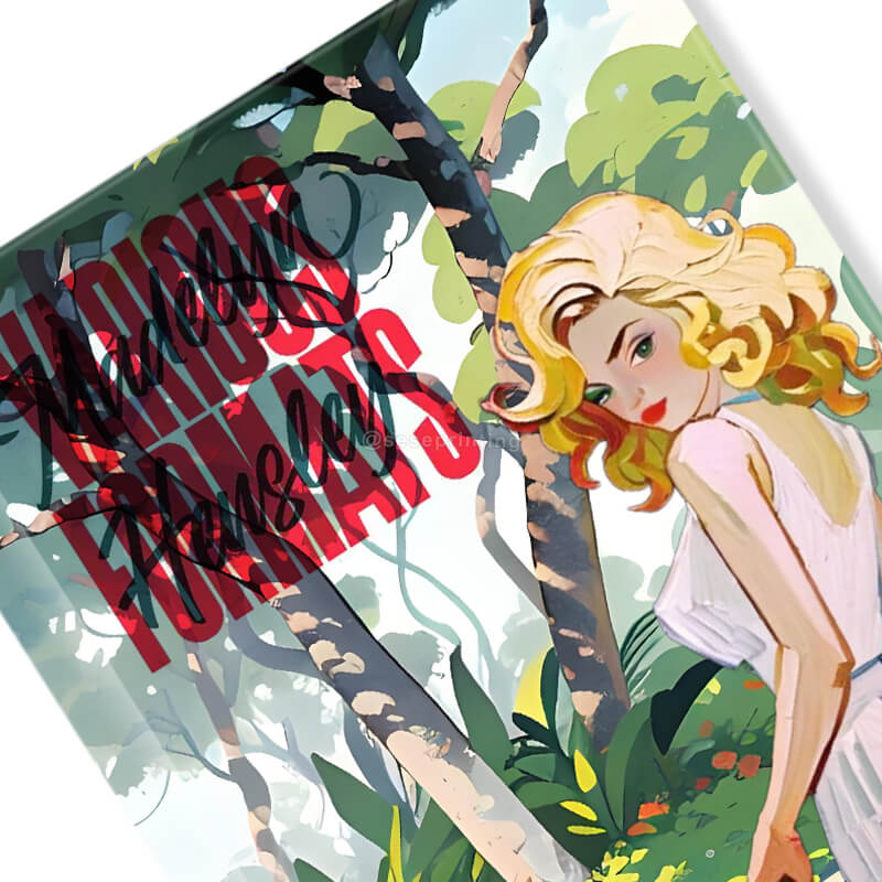 Sewn Binding Novel Printing with Foil on Cover and Sprayed Edges 8