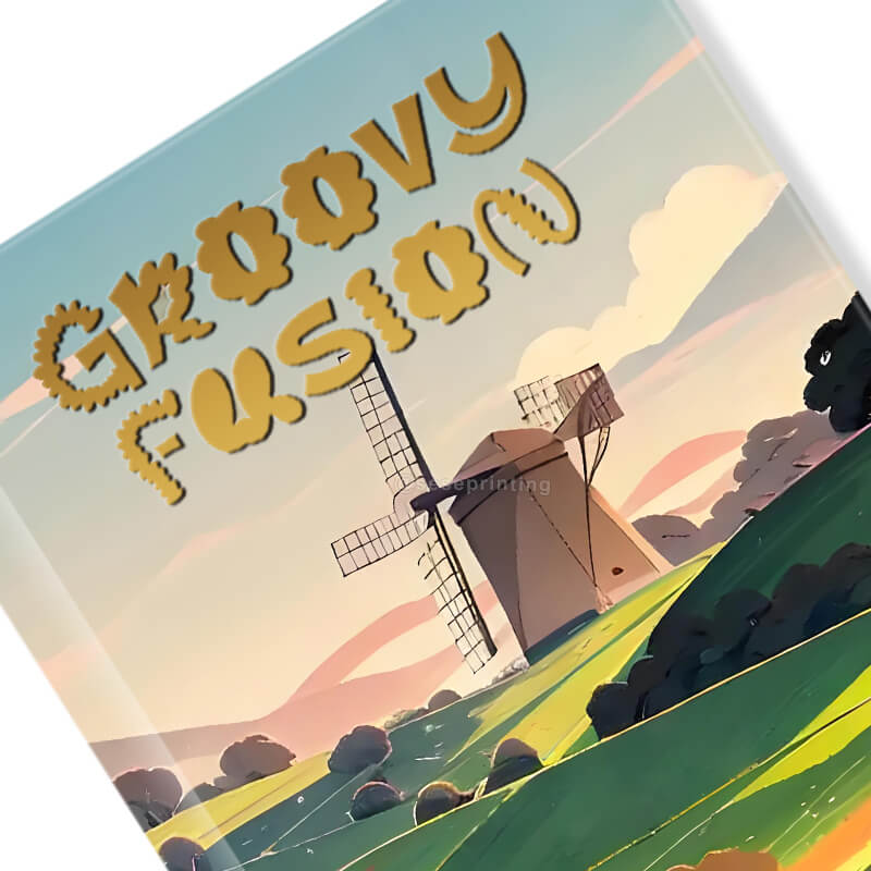 Gold Foil Stamping Hardcover Book with Custom Gold Sprayed Edges 8