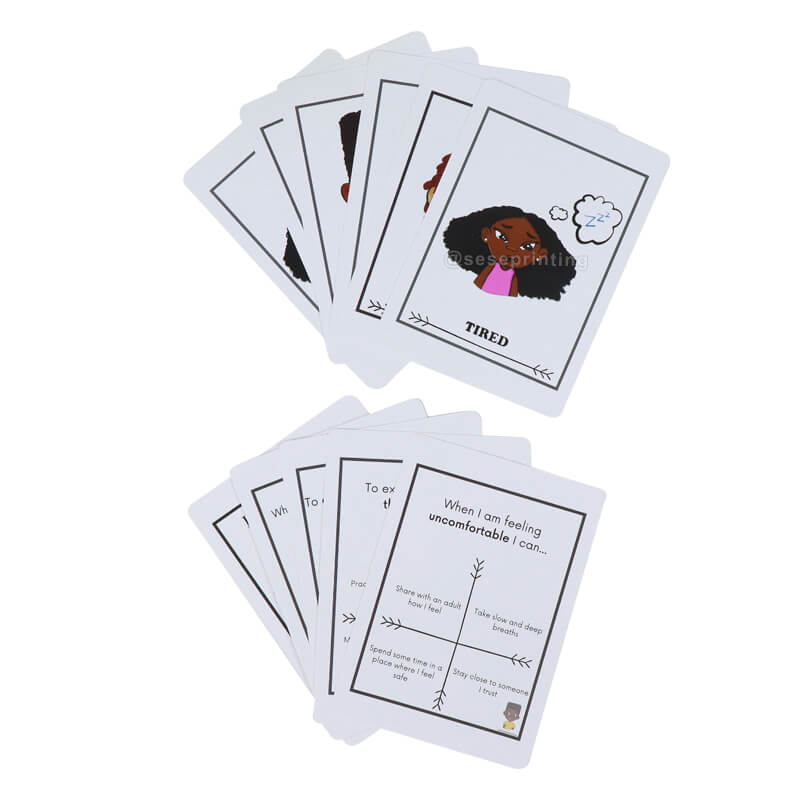 Flash Cards Printing Custom Emotion Regulation Flashcards for Children 8