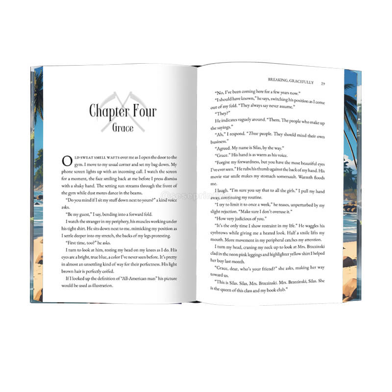 Custom Hardcover Sprayed Edges Book Printing Special Edition Novel 7