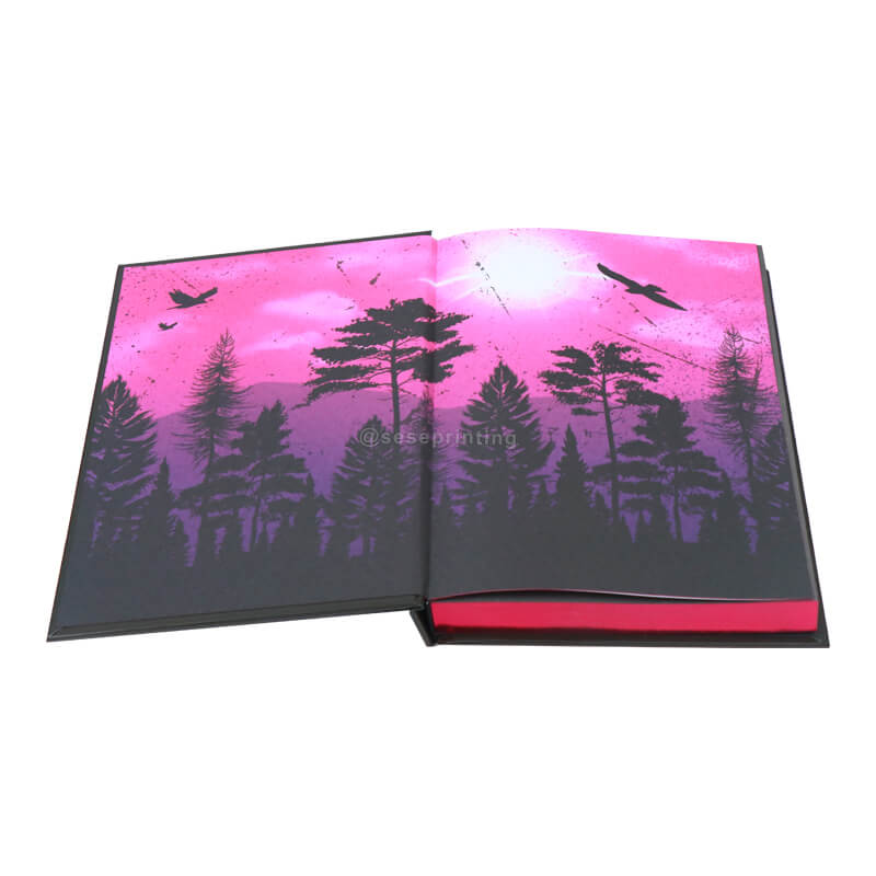 Foil Hardcover Book with Sprayed Edges and Printed Colored End Papers 7