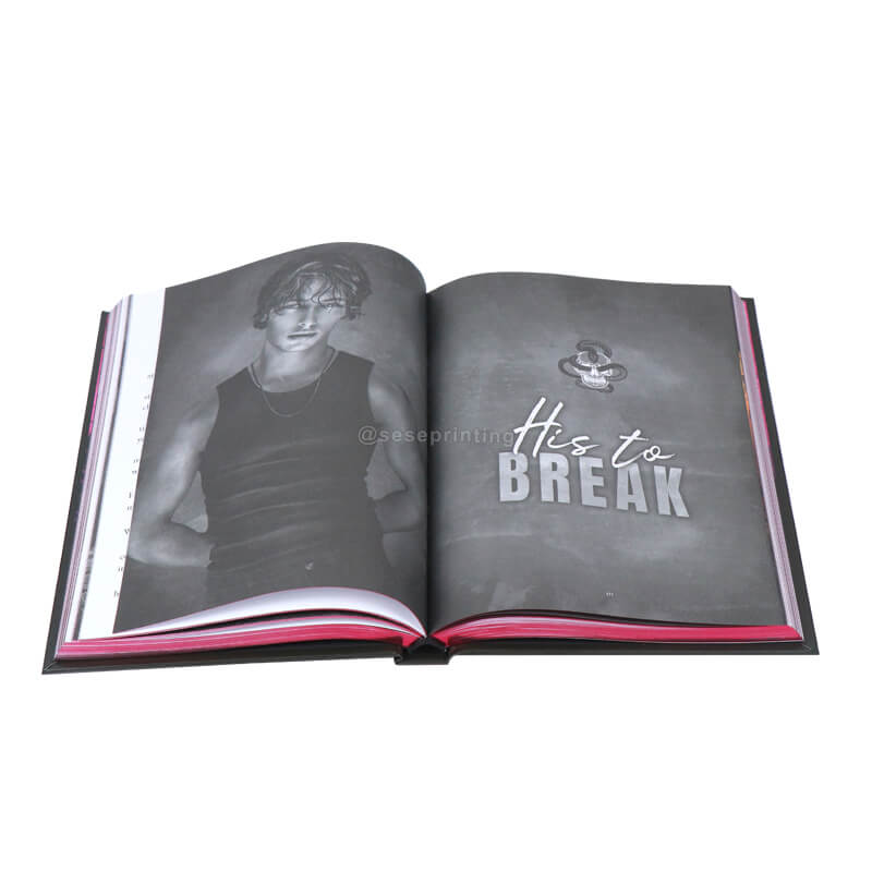 Foil Hardcover Book with Sprayed Edges and Printed Colored End Papers 8