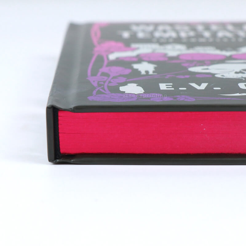 Foil Hardcover Book with Sprayed Edges and Printed Colored End Papers 11