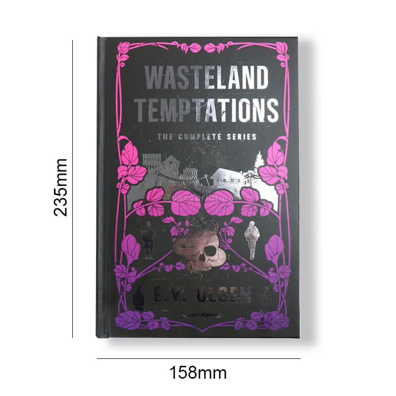 Foil Hardcover Book with Sprayed Edges and Printed Colored End Papers 6