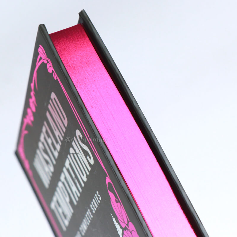 Foil Hardcover Book with Sprayed Edges and Printed Colored End Papers 10