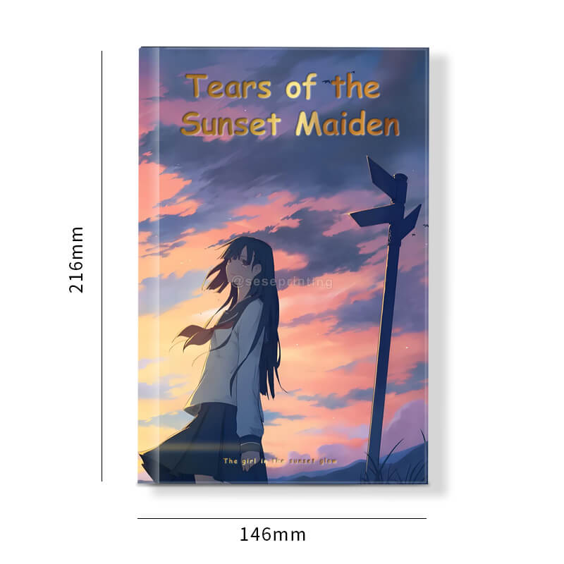 Custom Hardcover Book Printing Foil on Cover and Sprayed Edges 6