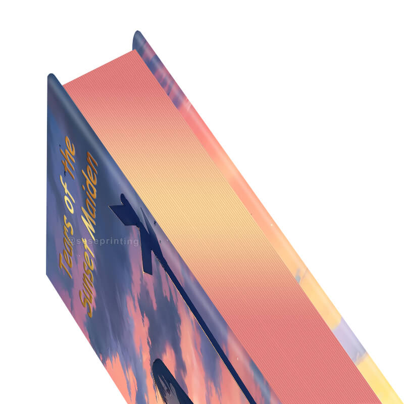 Custom Hardcover Book Printing Foil on Cover and Sprayed Edges 9