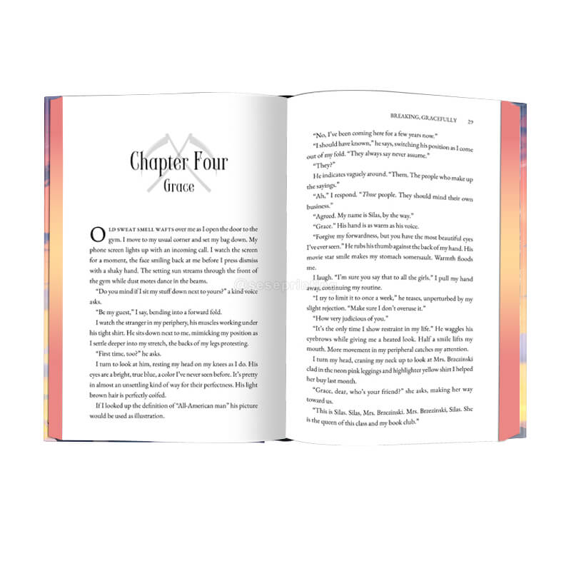 Custom Hardcover Book Printing Foil on Cover and Sprayed Edges 7