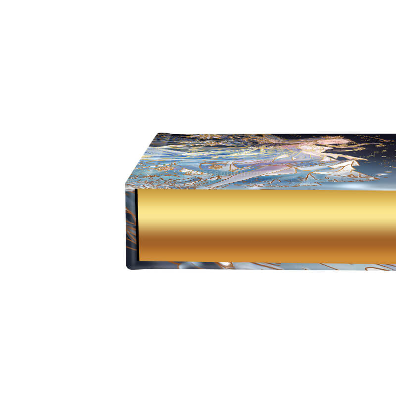 Print Hardcover Book with Gold Foiling Cover and Gold Sprayed Edges 10