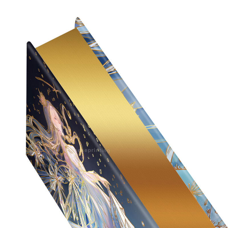 Print Hardcover Book with Gold Foiling Cover and Gold Sprayed Edges 9
