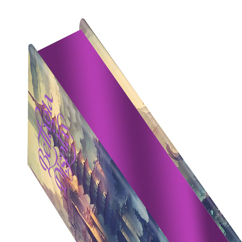 Created Hardcover Book Printed with Foil on Cover and Foiled Edges 9