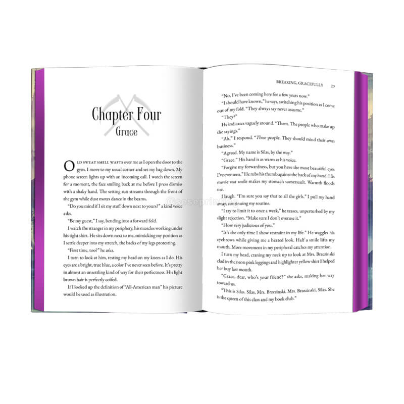 Created Hardcover Book Printed with Foil on Cover and Foiled Edges 7