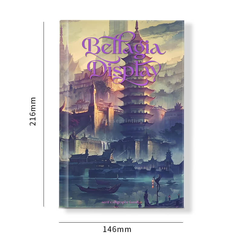 Created Hardcover Book Printed with Foil on Cover and Foiled Edges 6