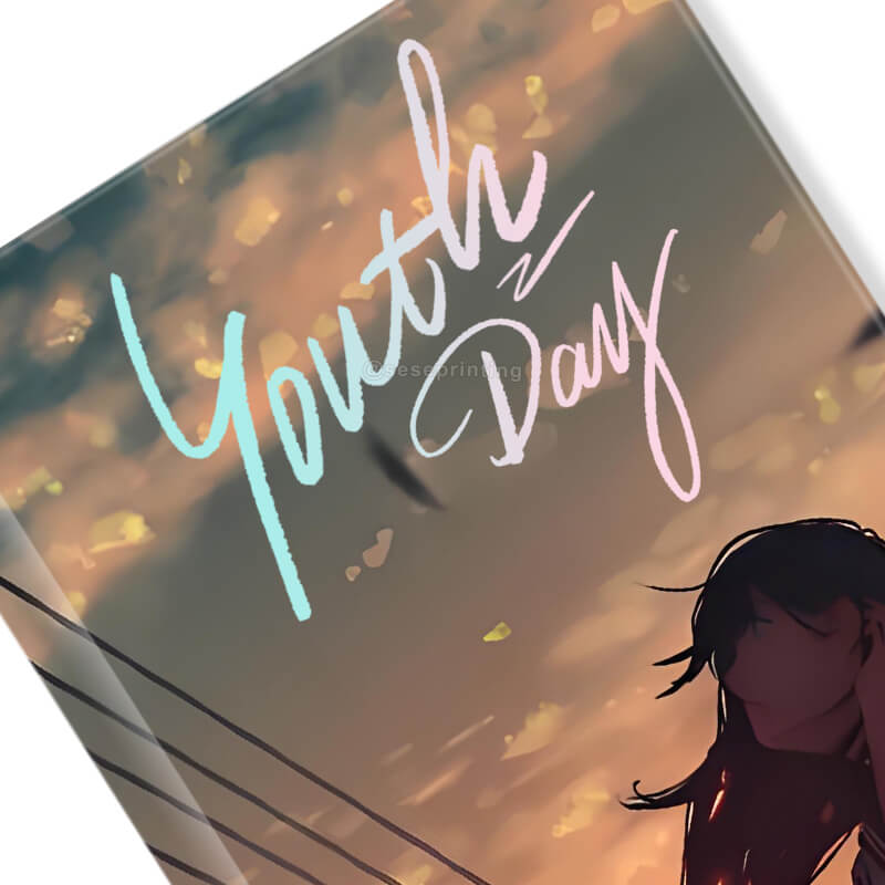 Hardcover Books with Foil Stamping on Cover and Holographic Edges 8