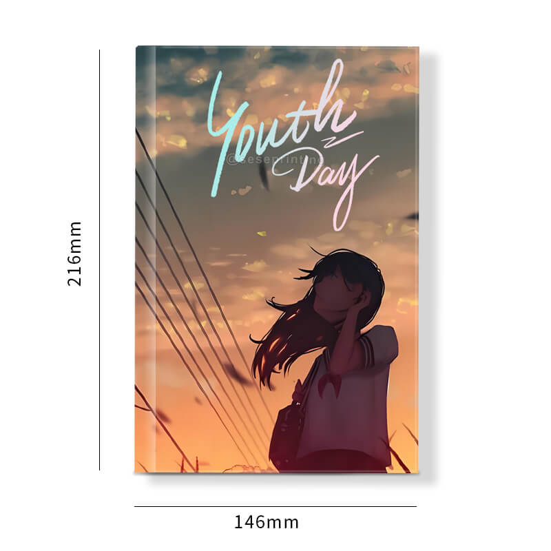 Hardcover Books with Foil Stamping on Cover and Holographic Edges 6