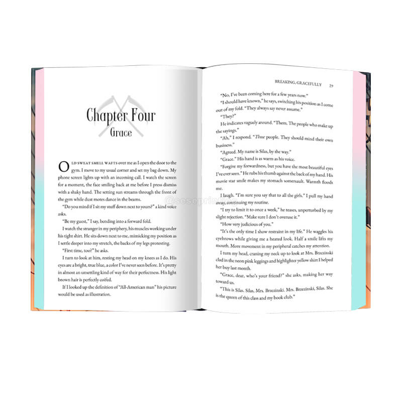 Hardcover Books with Foil Stamping on Cover and Holographic Edges 7