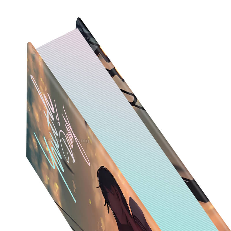 Hardcover Books with Foil Stamping on Cover and Holographic Edges 9