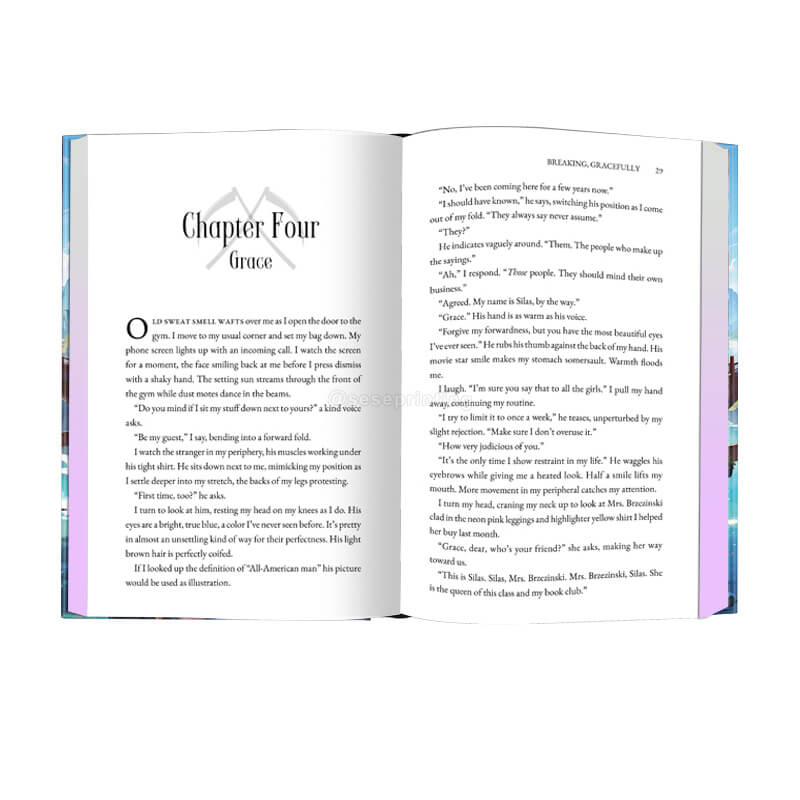 Special Edition Book Printing Hardcover Book with Sprayed Edges 7