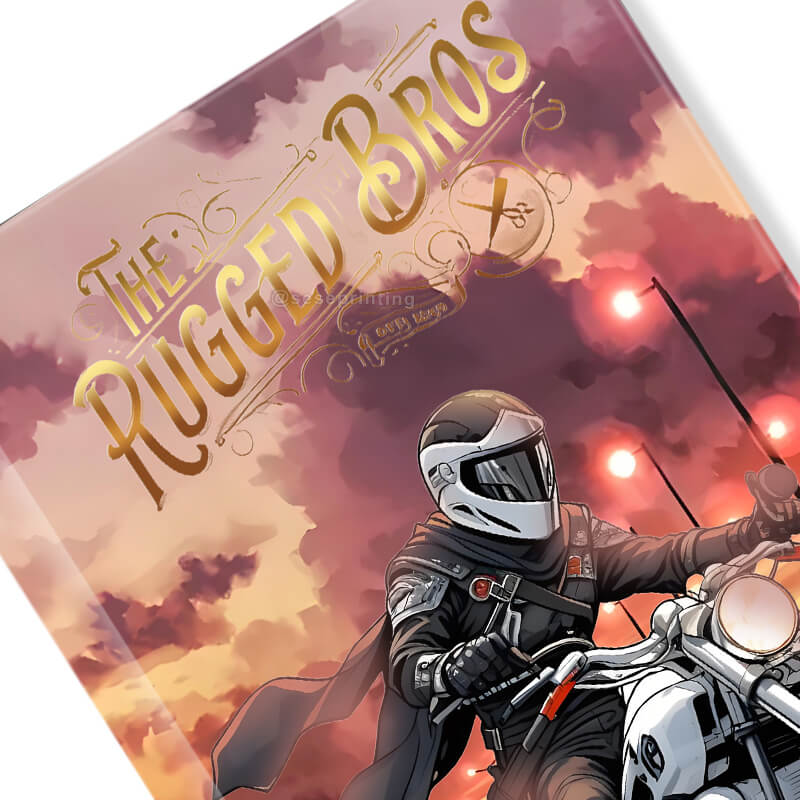 Hardcover Fiction Novel with Gold Foil Stamping and Gold Sprayed Edges 8