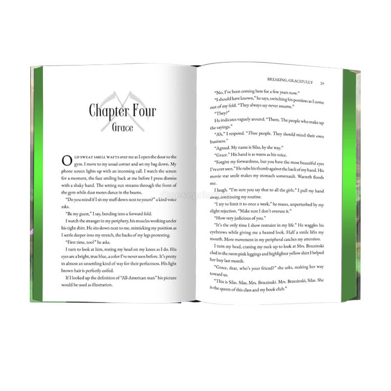 Gebundenes Buch mit Folienprägung auf dem Einband und farbig lackierten Schnittkanten 7