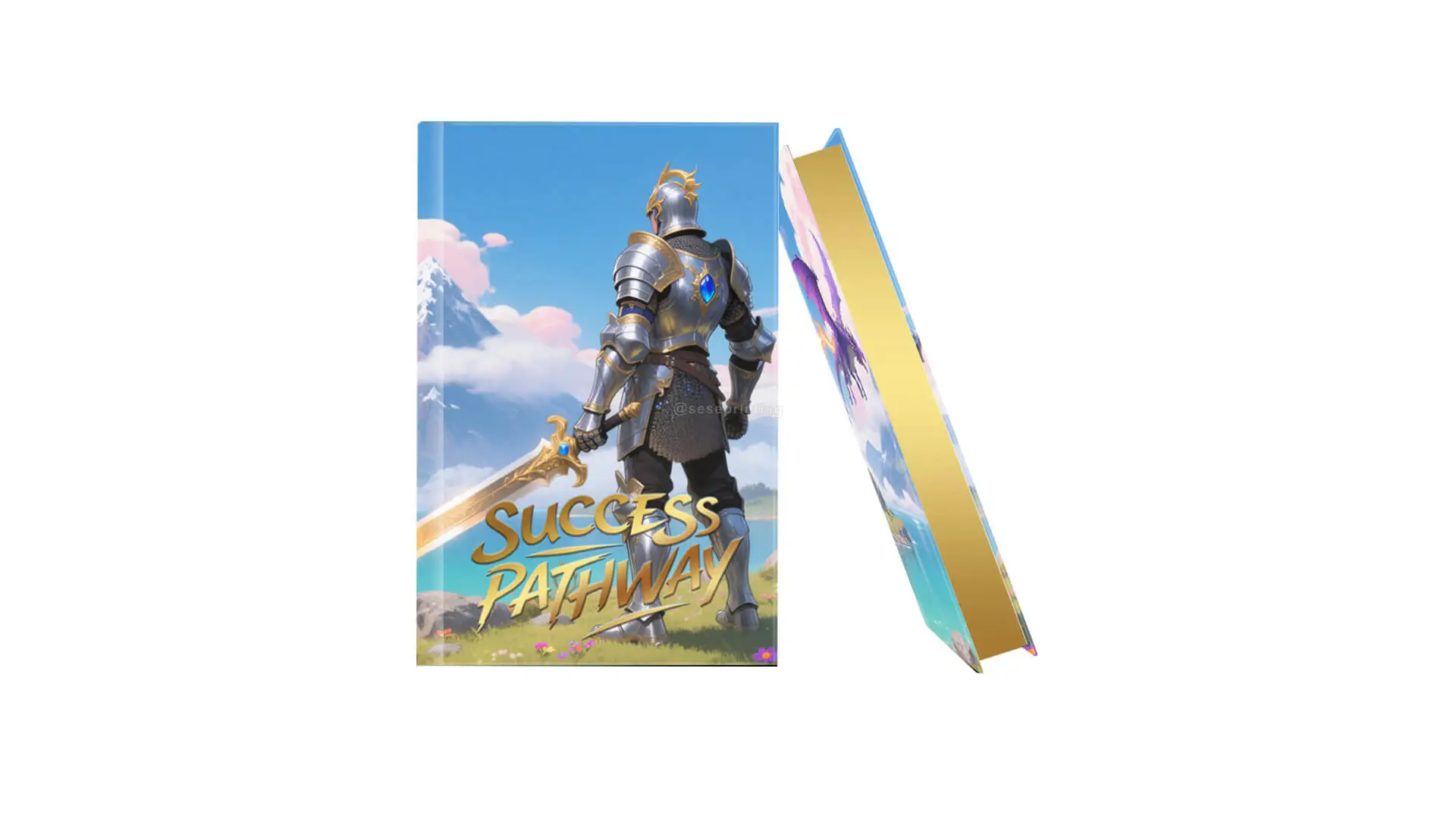 Premium Hardcover Book with Sprayed Edges and Golden Foil Stamping 1