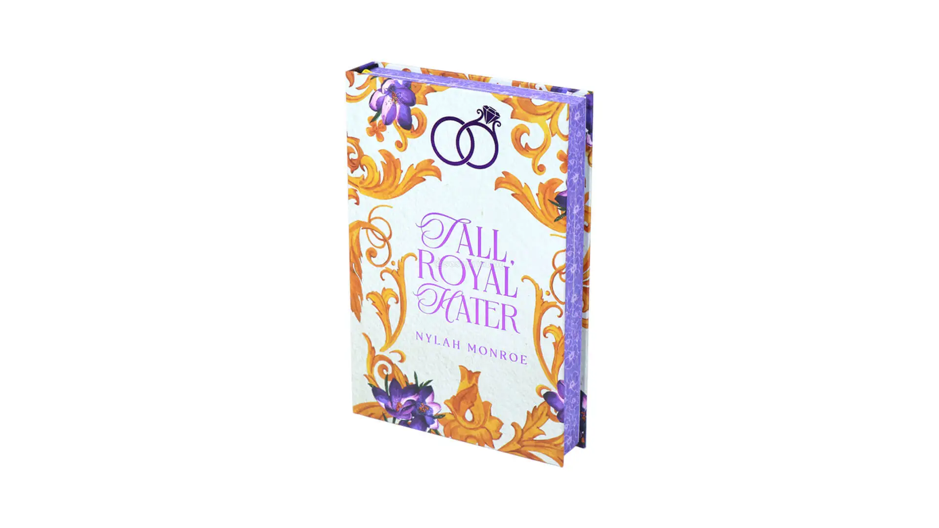 Print Hardcover Book with Ribbon Bookmark and Pattern Sprayed Edges 1