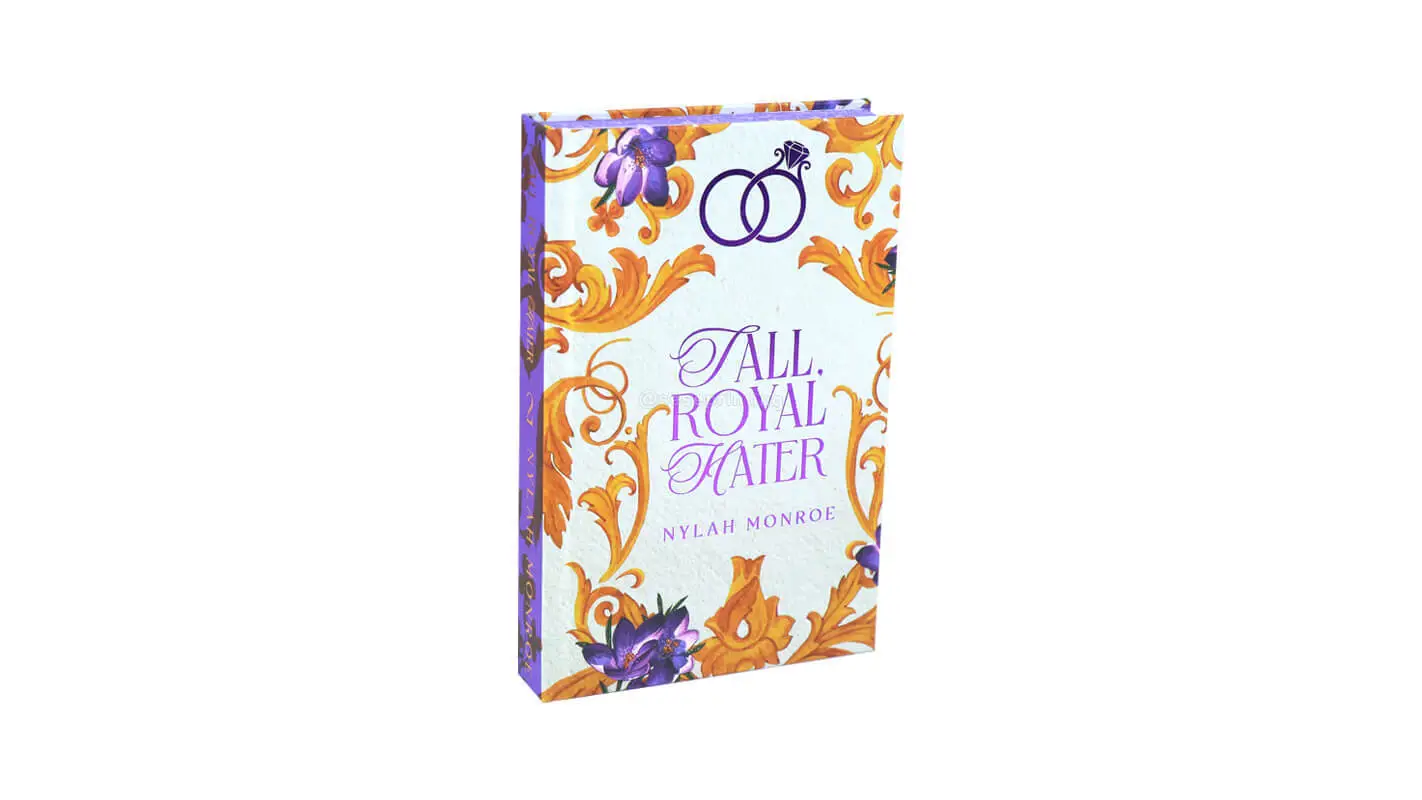 Hardcover Book with Foiled Covers, Custom Stenciled Edges, Ribbon Bookmark 1