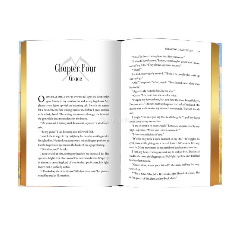 Create Own Book with Gold Foil on Cover and Gold Sprayed Edges 7