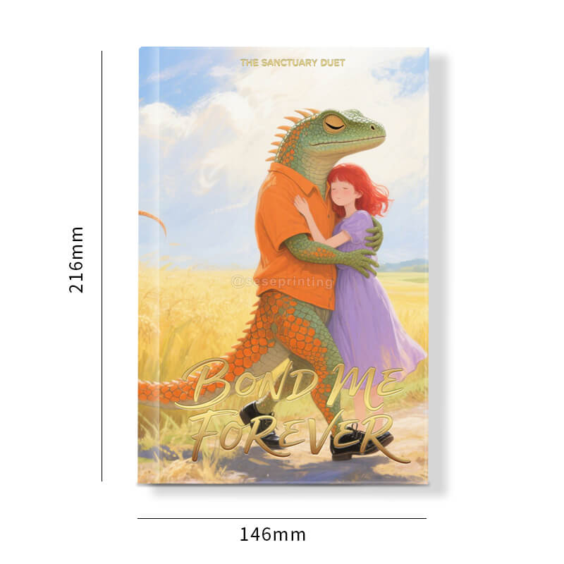 Create Own Book with Gold Foil on Cover and Gold Sprayed Edges 6