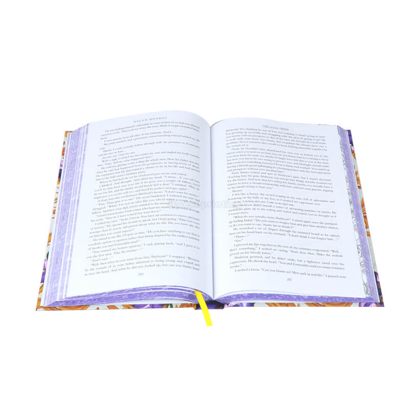 Hardcover Book with Foiled Covers, Custom Stenciled Edges, Ribbon Bookmark 7