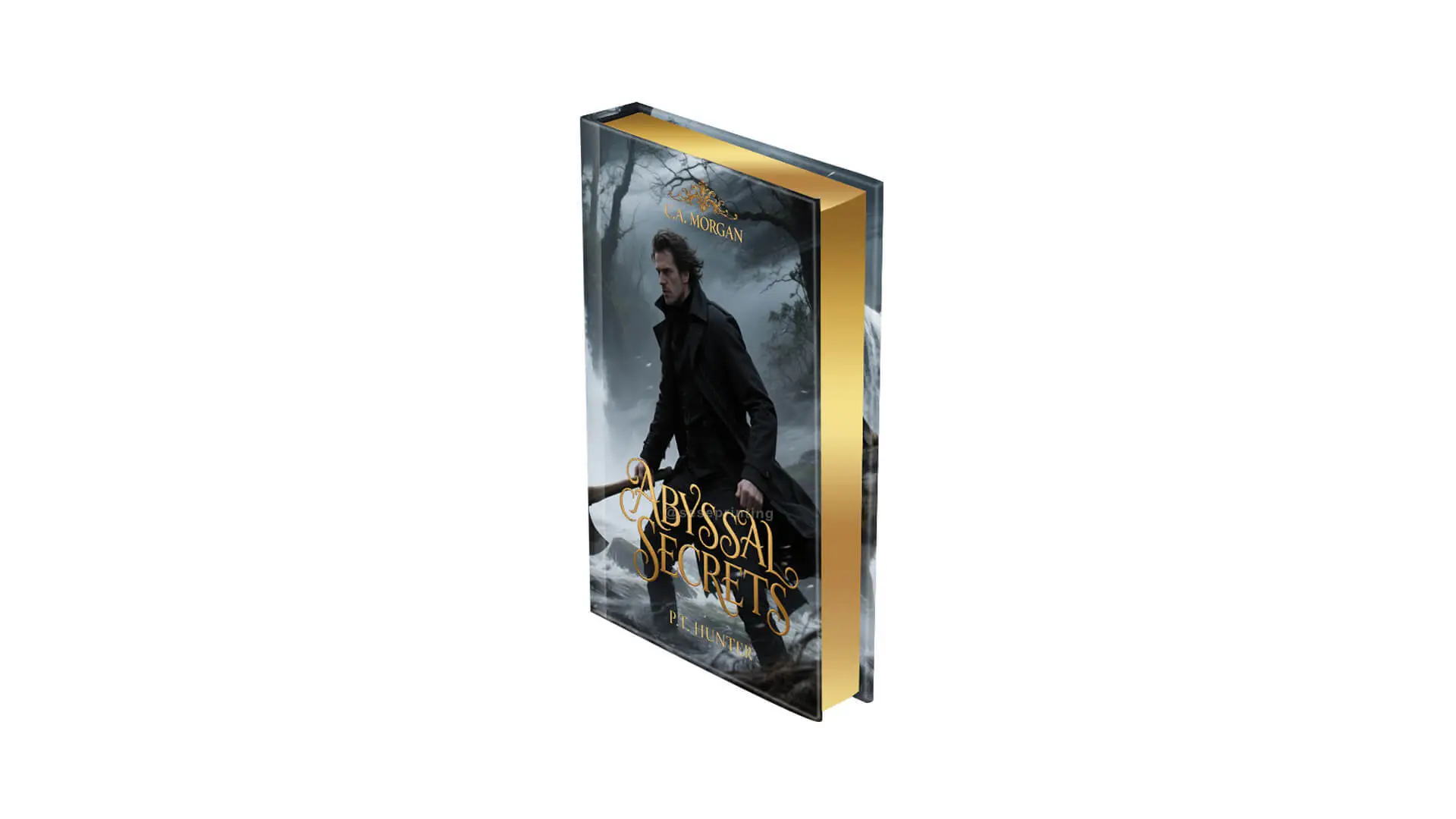 Black and White Interior Hardcover Book with Foil Cover and Sprayed Edges 1