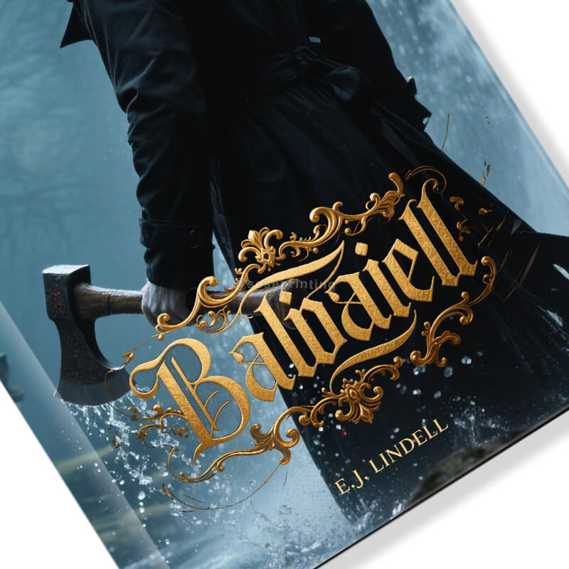 Hardback Books with Custom Sprayed Edges and Gold Foil on the Title 8