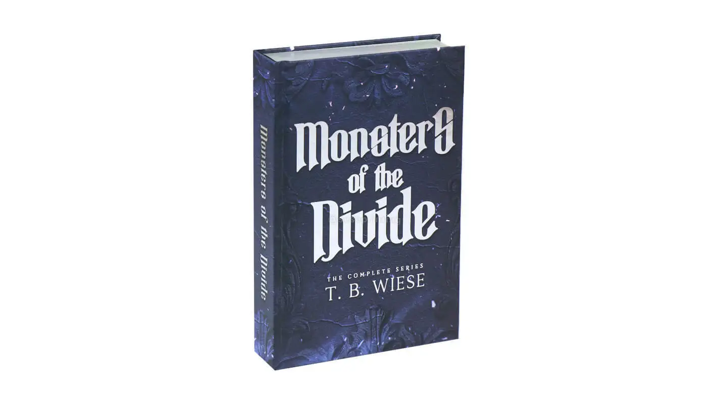 Hardcover Book with Silver Foiling on Cover and Holographic Foiled Edges 1